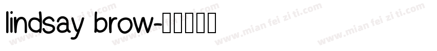 lindsay brow字体转换